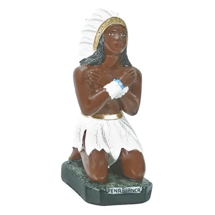 Caboclo Pena Branca (arrodillado)