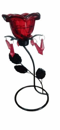 Candelabro (Rosa roja)